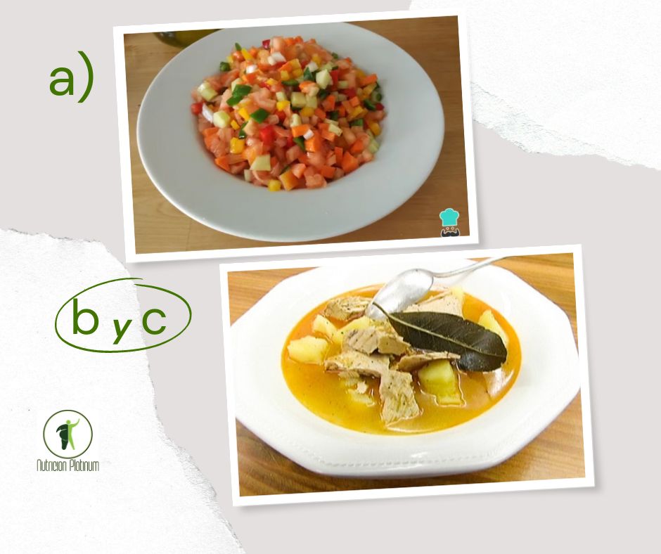 Pipirrana con bonito en escabeche